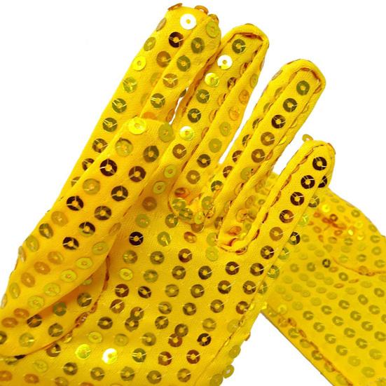 1 Pereche Mănuși de Performanță Paiete Strălucitoare Culoare Solidă Moale Calde Degete Întregi Atrag Atenția Rochie Mărimi Universale Mănuși Spectacol de Scenă pentru Adult