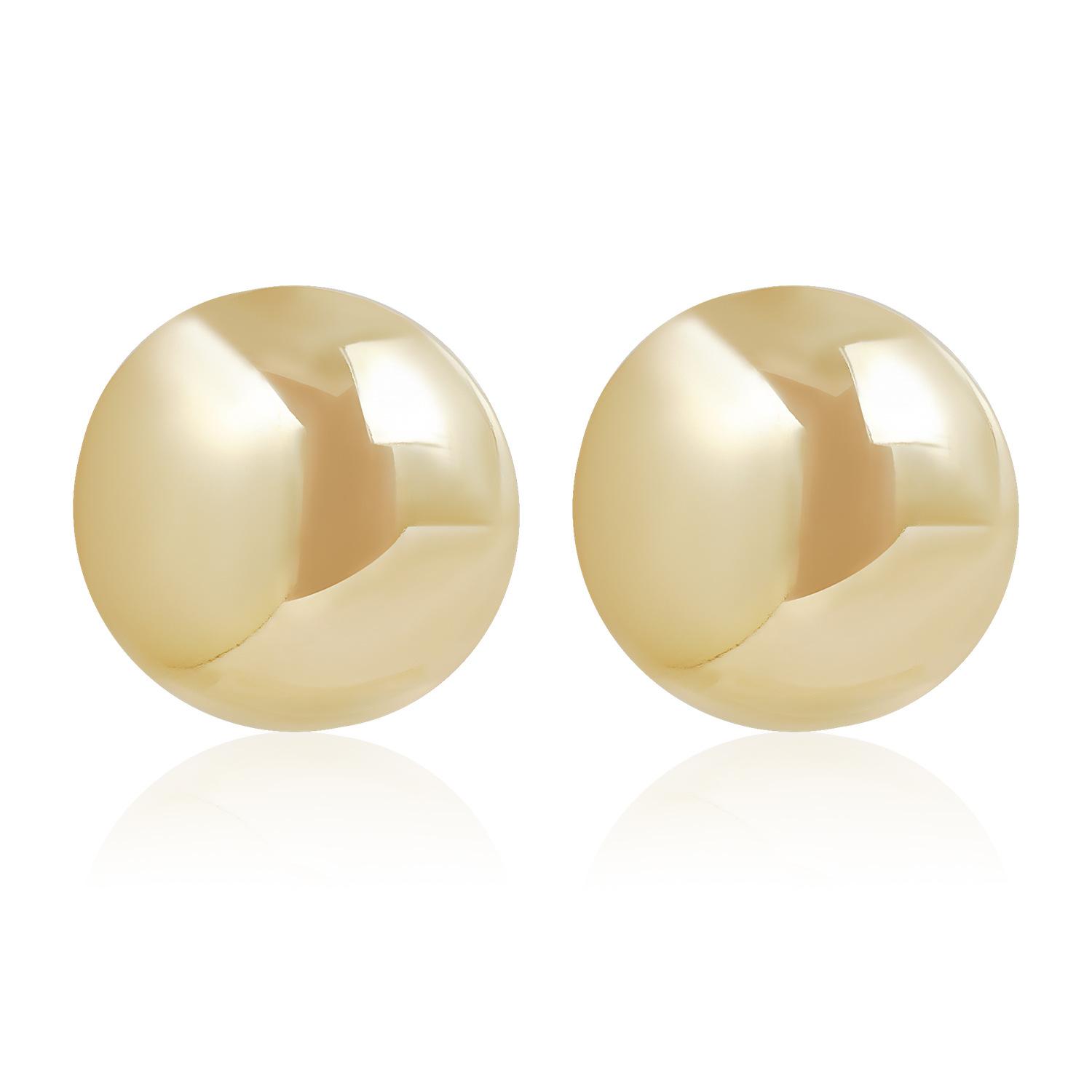 ins trendy hip hop stud earrings exaggerated punk metal earrings personalized niche earrings золотой