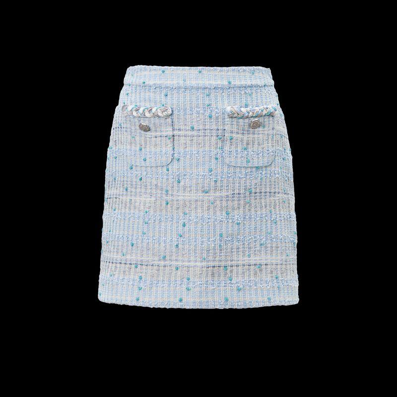 

Blacknini Инь WAF/ Мороженое Bainian Lt Импорт из Великобритании Ароматный Аромат Источник Фабрика Твидовая Верхняя Одежда/Юбка Blue-Skirt M