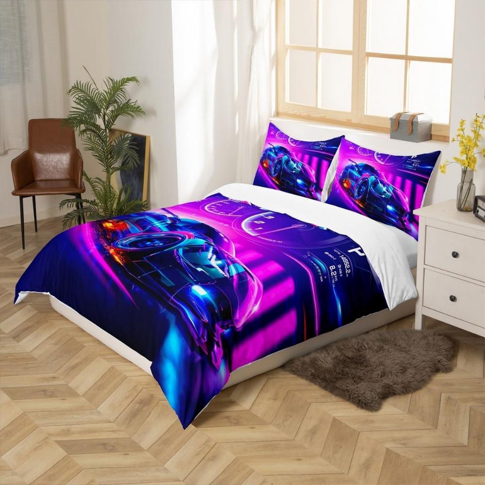 3pcs Bedding Set Print Comfortable Duvet Cover King Queen Twin Single Size Bithday Gift Bedroom Decoration
