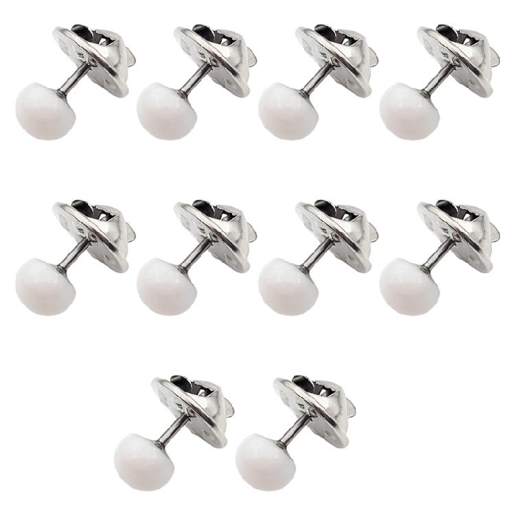 

10 Штук Черных Держателей для Штор Безопасный для Окружающей Среды Пластиковый Держатель Игла для Хиджаба Зажим для Шарфа Установка для Арендаторов белый