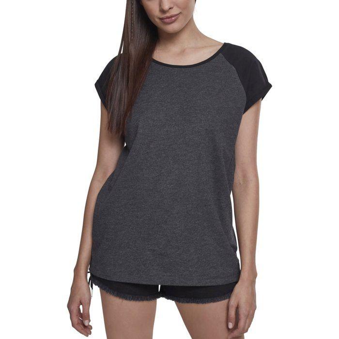 Urban Classics Ladies - RAGLAN Contrast Top Long Shirt