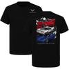 Camiseta Generaciones Corvette, Coche Deportivo Rojo Blanco Azul