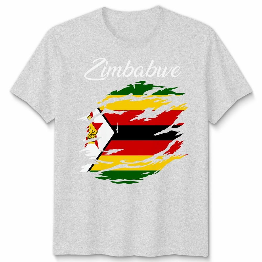 Zimbabwe Flag Unisex T Shirt Country Nationality Support Sports Pride Tee
