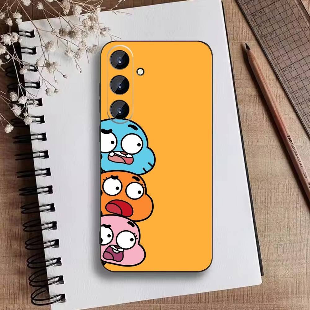 J-Gumball and Darwin Phone Case For Samsung Galaxy A73,21,22,32,71,53,52,51,80,5G Soft Black Cover