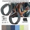 Integrated Nylon Watch Band with Metal Bezel for Google Fitbit Air Secure Magic Buckle Wristband Lightweight Durable Sport Strap