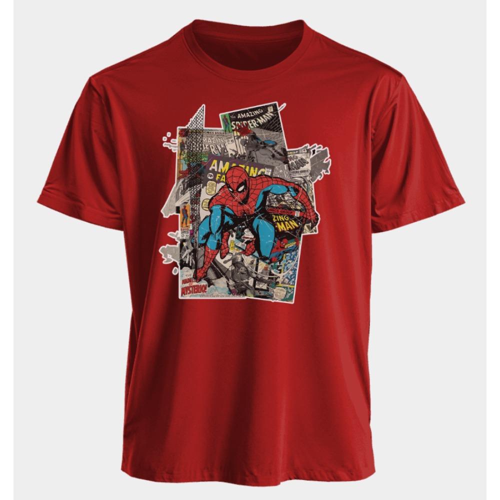 Men's and Women's T-shirts Spider-Man Summer American Style Spring and Autumn New Loose Oversized Casual Short-sleeved