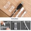 16/20 Pcs Cable Clips Organizer Drop Wire Holder Cord Management Self-Adhesive Cable Manager Fixed Clamp Wire Winder