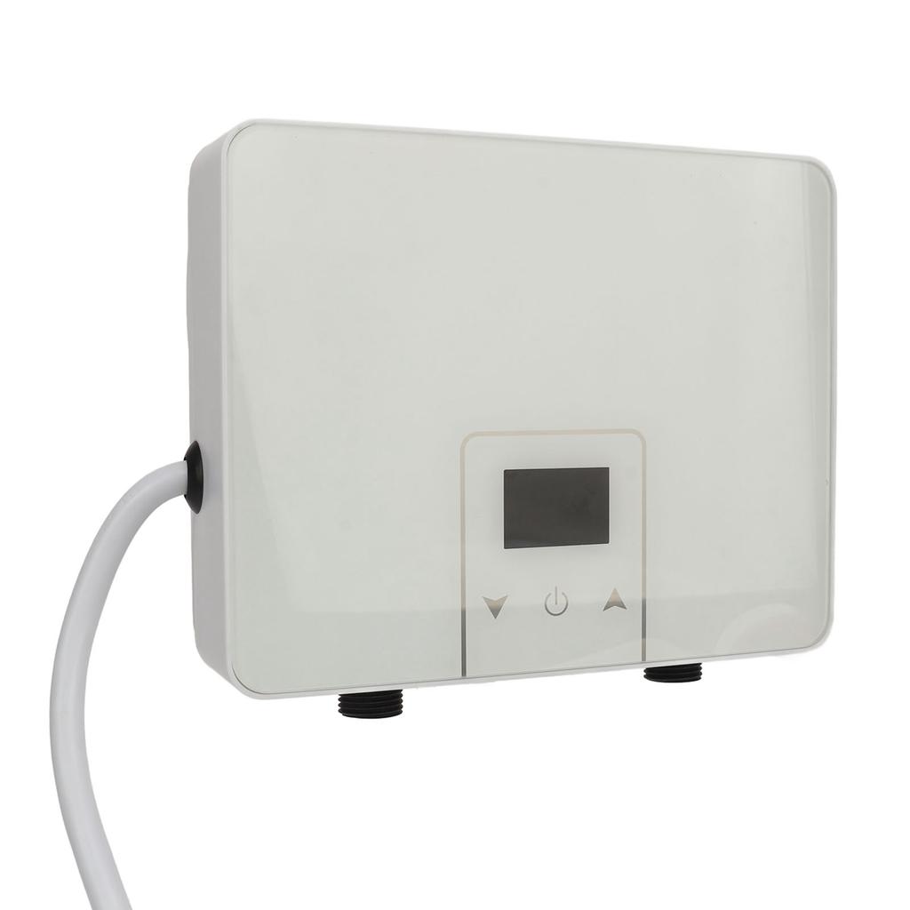 Electric Mini Water Heater 220V 88 Screen Display PVC 5.5KW Fast Heating 55 Degrees C IPX4 Waterproof