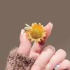 Strass-Bienen-Sonnenblumen-Brosche aus Zinklegierung, Blumen-Anstecknadel, Dekoration für Pullover, Strickjacken, Mäntel und Businessanzüge, Herren- und Damenbekleidungsaccessoires