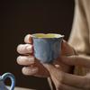 Chinesische handbemalte Teetasse Grobe Keramik Meistertassen Retro Chinesisches Kung Fu Tee-Set Teegeschirr Haushalt Keramik Teeschale Trinkgeschirr