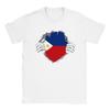 Ripped Shirt Showing Philippine Flag Under - Unisex Crewneck T-shirt Unisex T-Shirt