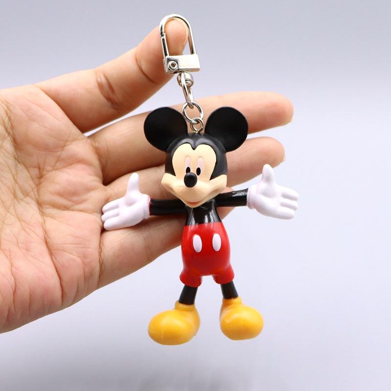 Cute Doll Anime Mickey Pluto Mickey Cartoon Car Keychain Backpack Decoration Pendant Christmas Toy Gift