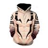 Jujutsu Kaisen 3D All Over Print Hoodie Unisex Anime Cosplay Pullover Sweatshirt Kangaroo Pocket Long Sleeve Streetwear Hooded Top for Anime Fans