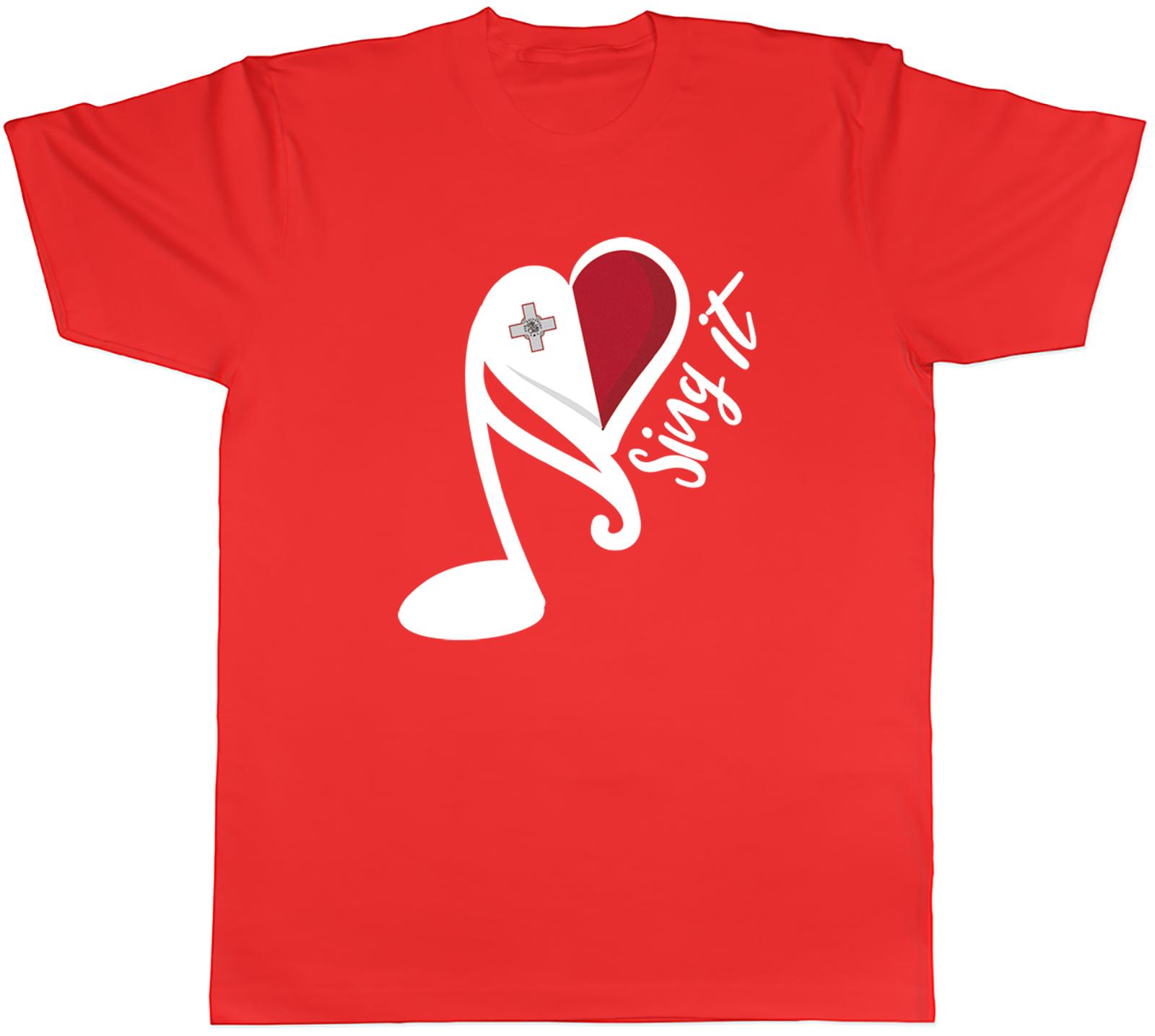 Malta Song Contest Unisexs TShirt Music Singing Unisex Tee Gift S