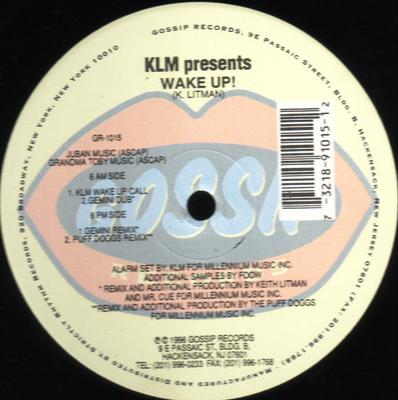 12-Zoll Schallplatte KLM - Wach auf! GR1015 Gossip Records 1996 US Dance & Electronica Gebraucht