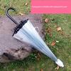 Transparent Umbrella with Waterproof Cover, 16-Bone Automatic Bending Structure, Long Handle, Wind-Resistant, for Retail Sale