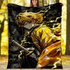 1pc Agatsuma Zenitsu (5) Theme Blanket - Digital Print, Polyester, Cozy for All Seasons, Perfect for Outdoor, and Travel