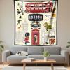 London Zoo Tapestry Wall Hanging, Vintage Zoo Poster Art, Classic Wall Decor for Bedroom Living Room Dorm