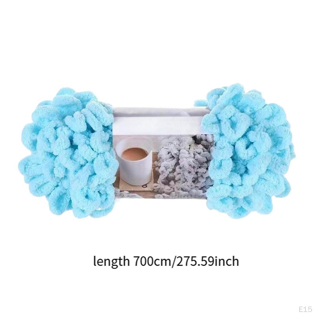 Dickes Wollgarn Voluminös Weich Sommer DIY Häkeln Armstricken Kissen Decke Stricken für