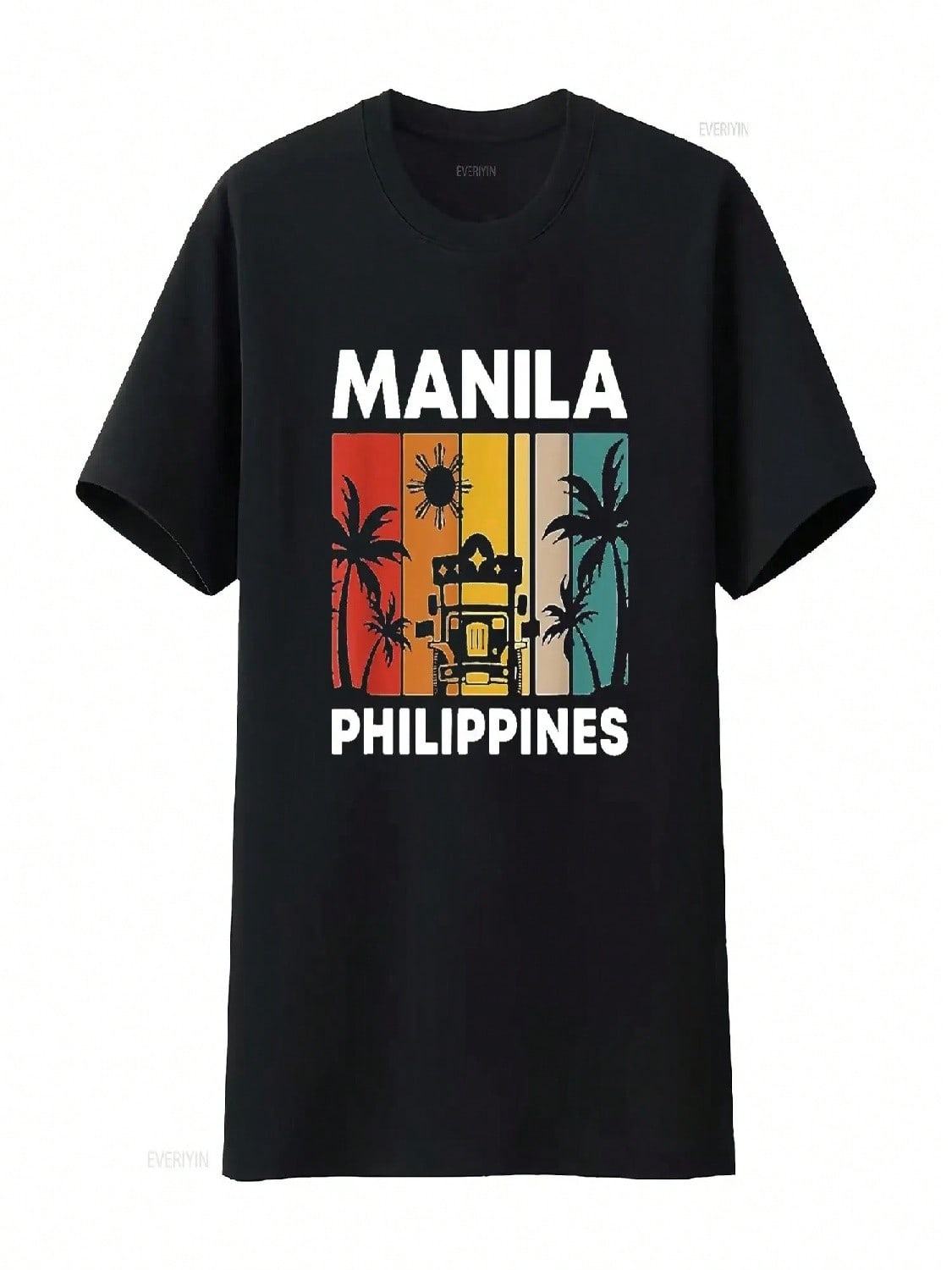 70s Retro Vintage Manila Philippines Filipino Filipina Pinoy T Shirt White Large Vintage Washed Versatile Streetwear S разноцветный