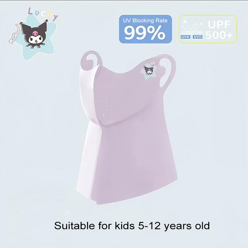 Children'S Adorable Cartoon Full-Face Sun Protection Mask, Breathable Uv-Blocking Summer Full-Coverage Sun Shield