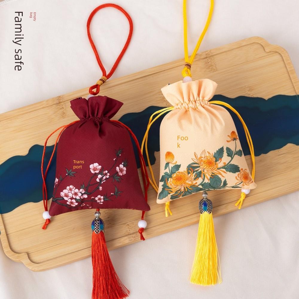 Dragon Boat Festival Sachet Perfume Bag Bag Bag Handmade DIY Pendant Mosquito Repellent Bag Argy Wormwood Chinese Ancient Style Pouch Embroider Empty