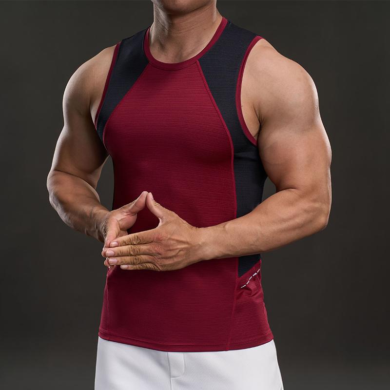 Muscle Summer New American Style Casual Short-sleeved T-shirt Fashionable Outdoor Sports Slim Elastic Fitness T-shirt