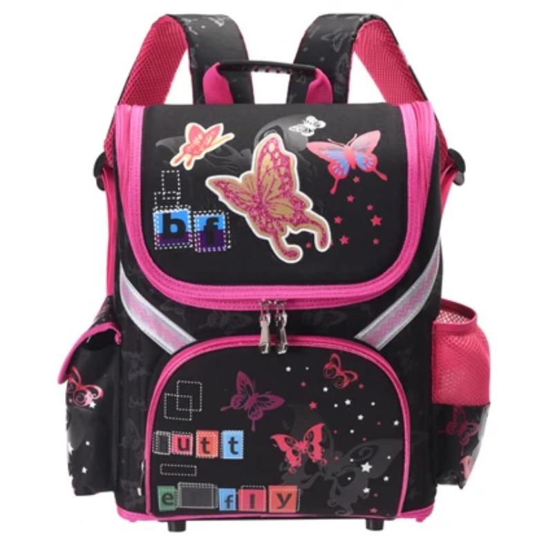 Brother Kids Butterfly Schoolbag Backpack EVA Folded Orthopedic Children School Bags for Boys and Girls Mochila Infantil