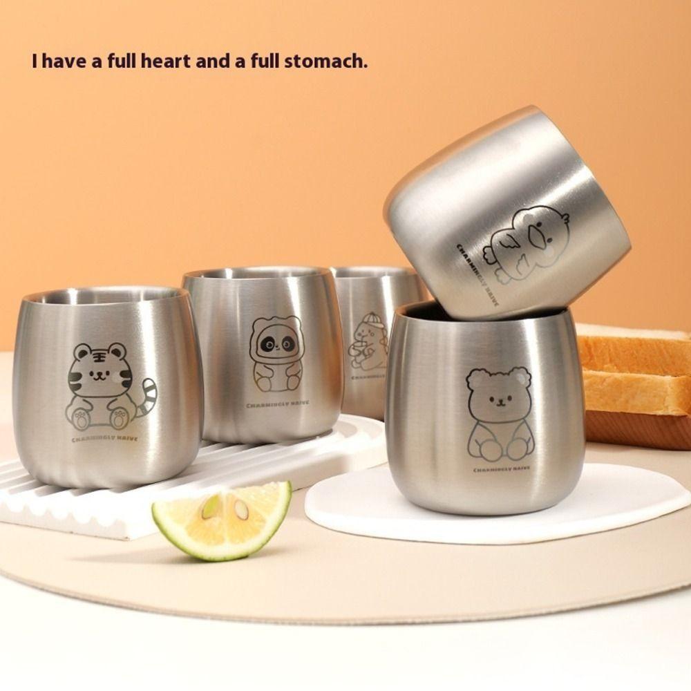 Anti Scalding Kids Drinking Cup Cute Pattern Kindergarten Milk Cup Tumbler Coffee Mug  Adult