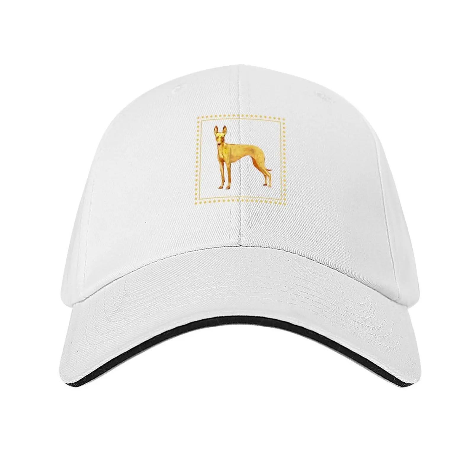 Cirneco dell Etna Colorful Silhouette Baseball Cap Beach Outing Anime Hat Mountaineering custom Hat Caps For Men Women s белый