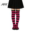 Comic-Ausstellung Outfit Accessoires Gestreifte Oberschenkelhohe Socken für Damen Mädchen, Über dem Knie Strümpfe, Mode Festlich Winter Strumpfwaren Weich Dehnbar