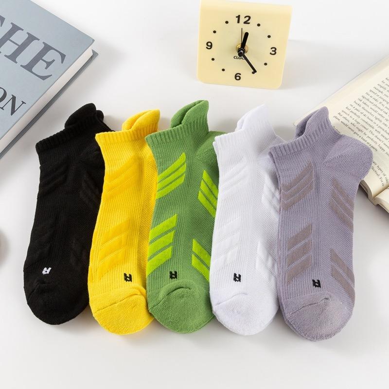 Running Socks, Men's Short Socks, Anti-odor Professional Sports, Marathon Basketball Men's Socks, Towel Bottom Men's Boat Socks
