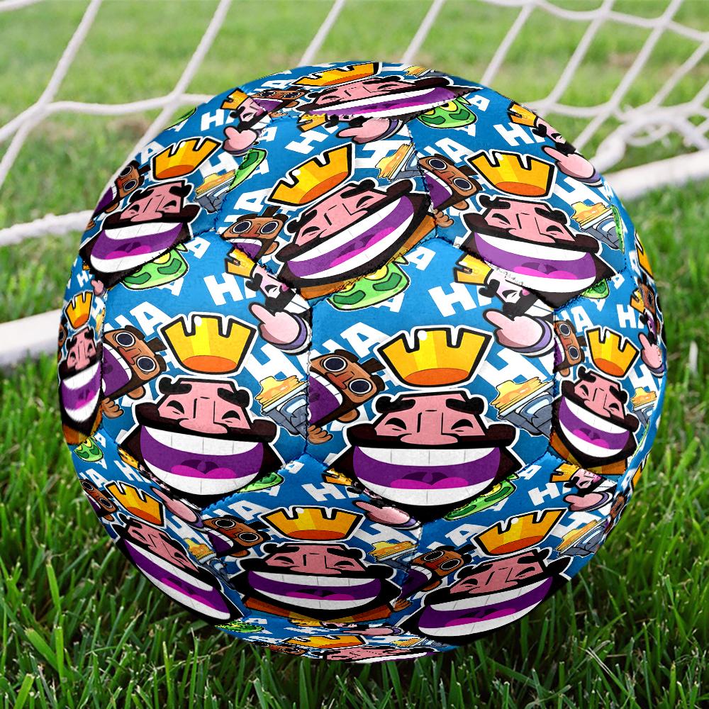 Clash Royale Heroes Collage Size 5 Soccer Balls, Anti-Slip, Protective Football, Outdoor Sport, a Unique Gift Suitable for Him/her, Birthdays