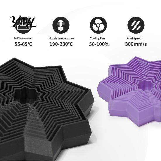Model Making Supplies Matte PLA 3D Printer Filament, Spoolless Printing 1Kg 1.75mm Filament Roll Compatible with Most Printers