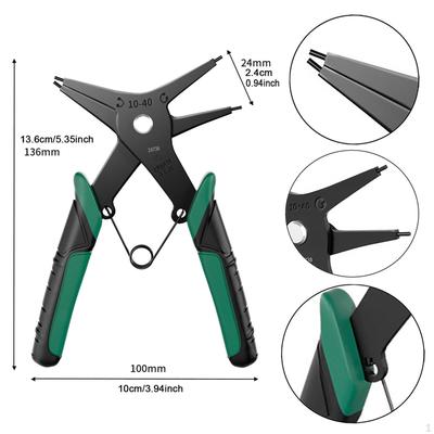 Circlip Pliers Snap Comfortable Grip Portable Compact for Motorcycle Repair Maintenance Car