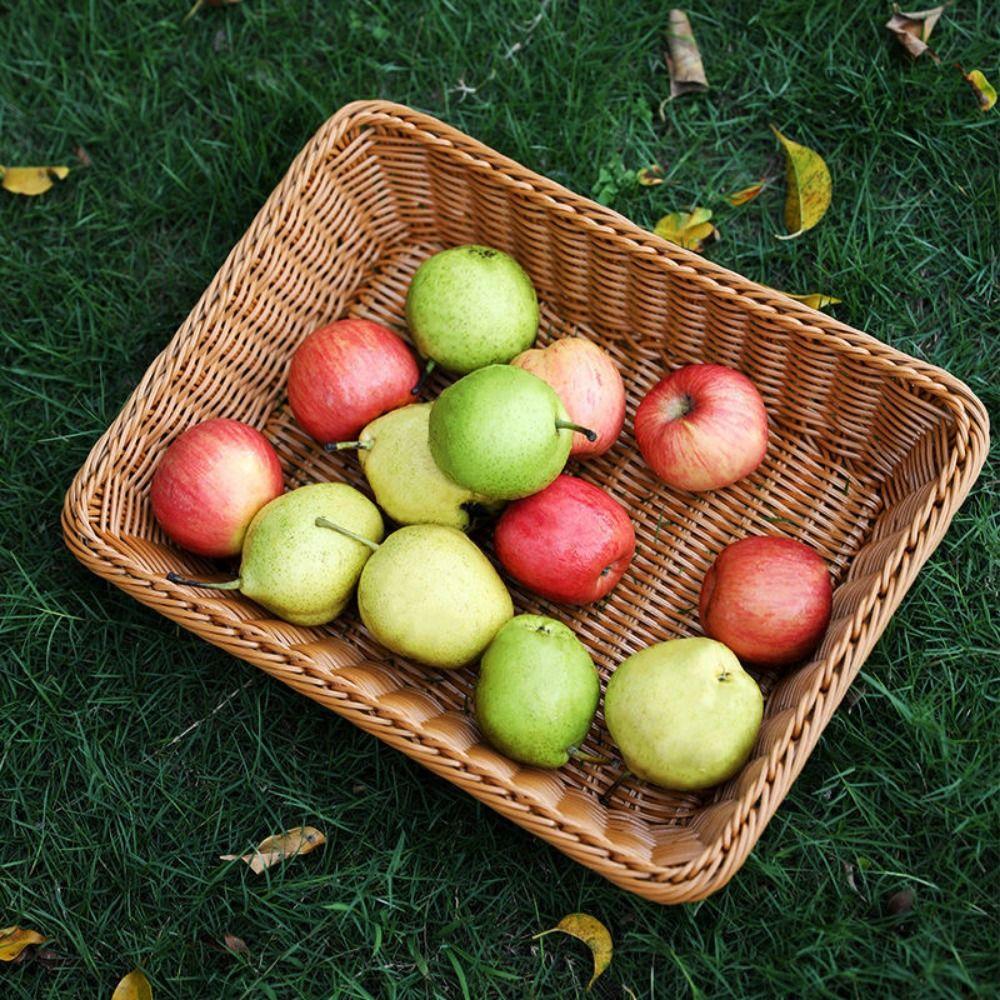 Plastic Kitchen Storage Basket Coffee Organization Box Creative Bread Fruit Tray