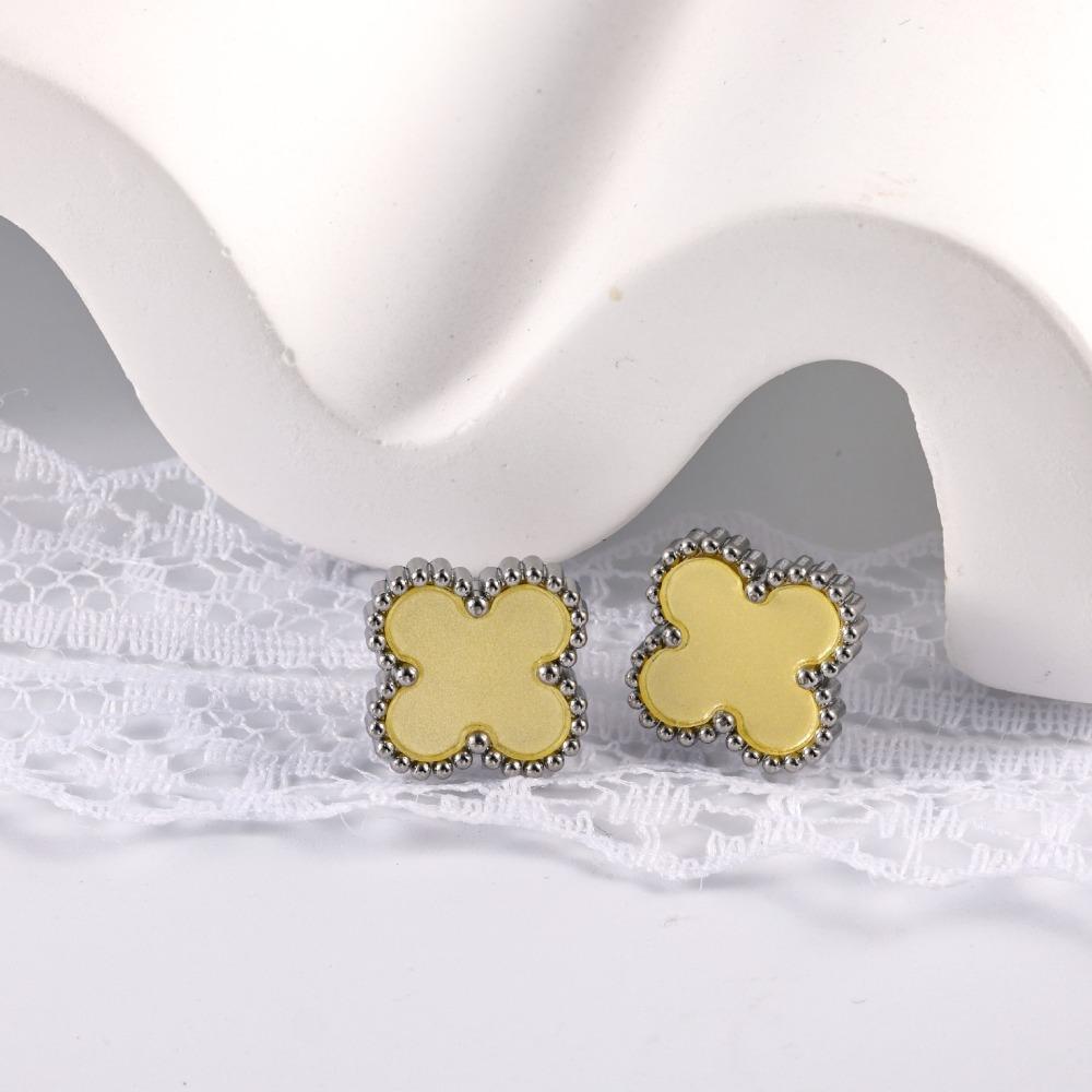 Серьги «Четырехлистный клевер» для женщин и девочек Невыцветающие Элегантные серьги
