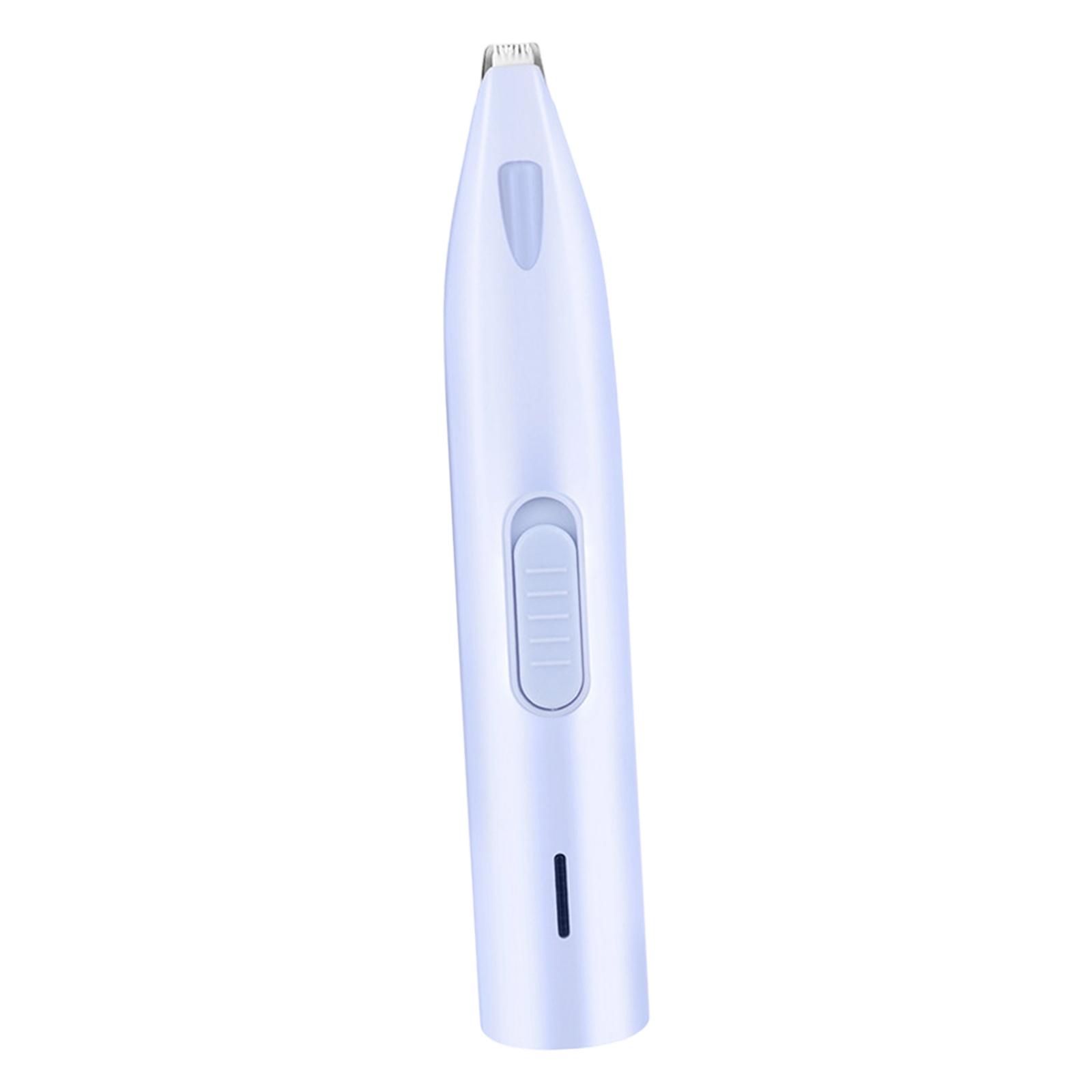 Dog Paw Hair Trimmer Electric Hair Trimmer Professional Pet Foot Hair Trimmer for Pet Nose/Ear/Paw Trimmer Accessories синий