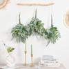 20/25Pcs Artificial Mixed Eucalyptus Leaves Stems Fake Flower for DIY Bouquets Floral Arrangement Home Wedding Party Decoration