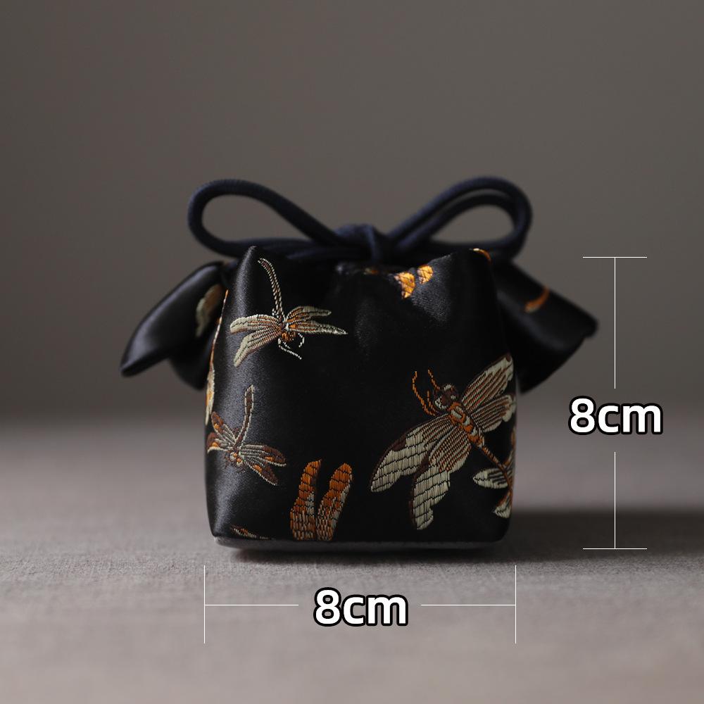 Travel Bag Storage Pouch Tea Set Teapot Cup Bag Japanese Style Multifunctional Portable Drawstring Tea Ceremony Accessories New