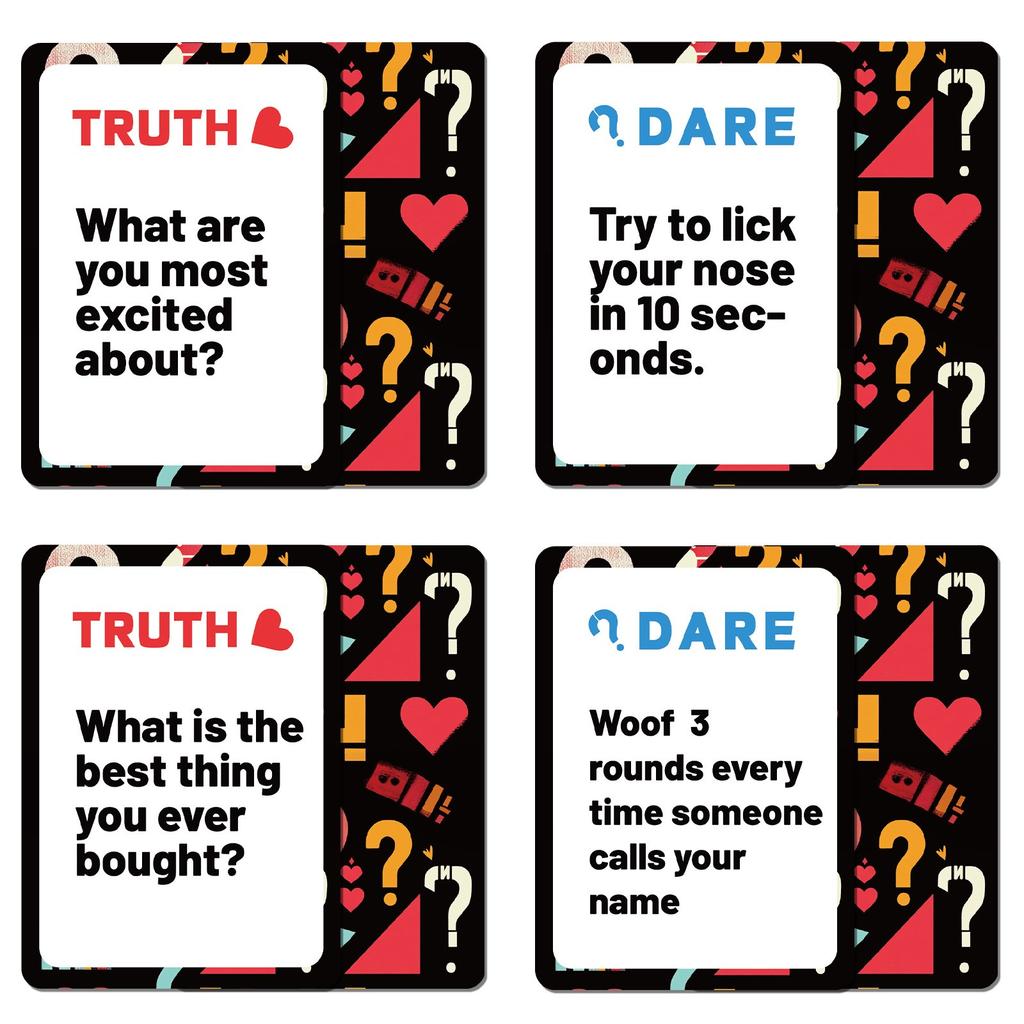 50 Couple Cards, Warm Up Friend Interactive Game Cards