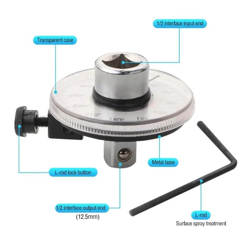 New Angle Torque Gauges Spanner High Hardness Good Toughness Silvering Long Handle Torque Wrench Repairing for Car Tools