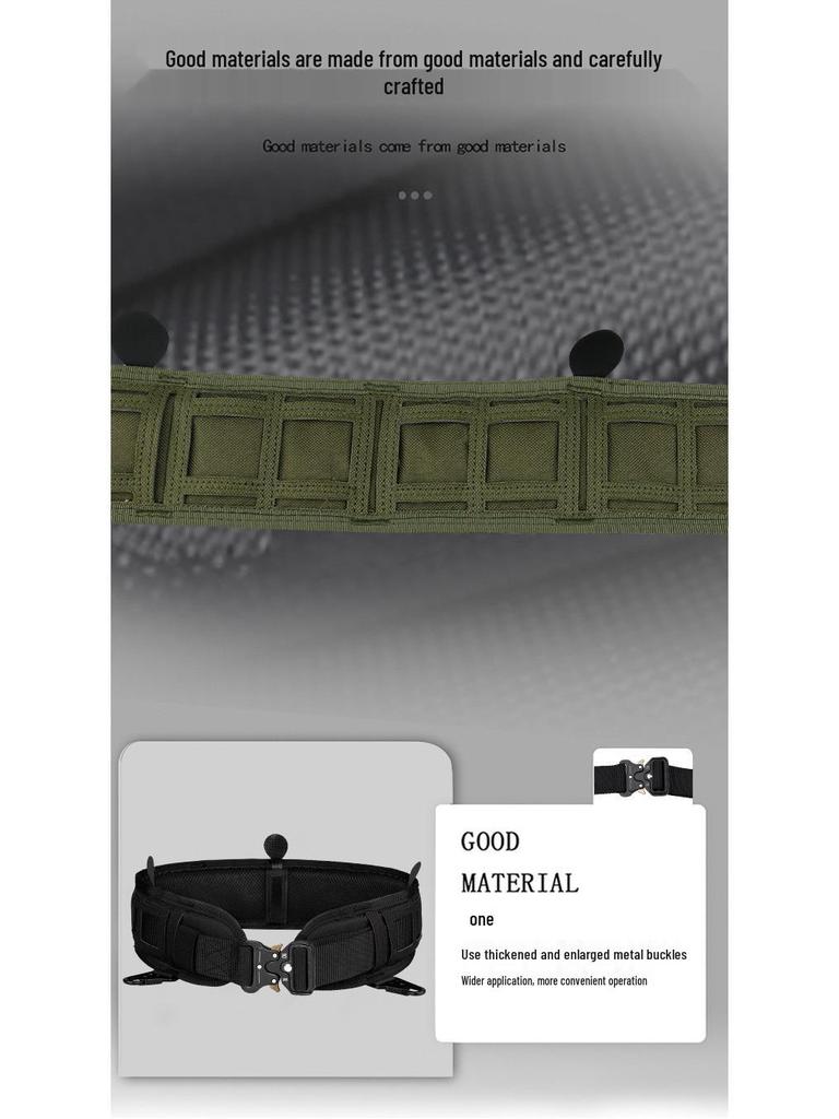 Multi-Functional Tactical MOLLE Belt for Outdoor, Military, and CS Training