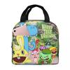 Happy Tree Friends Flippy Lumpy Cuddles Loving Family Insulated Lunch Bag for Women Portable Food Boxes Thermal Lunch Box Tote