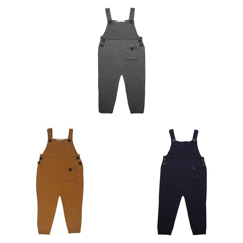 Premium Quality Kids Baby Boy Girl Knit Cotton Bid Pants Romper Jumpsuit For All Seasons
