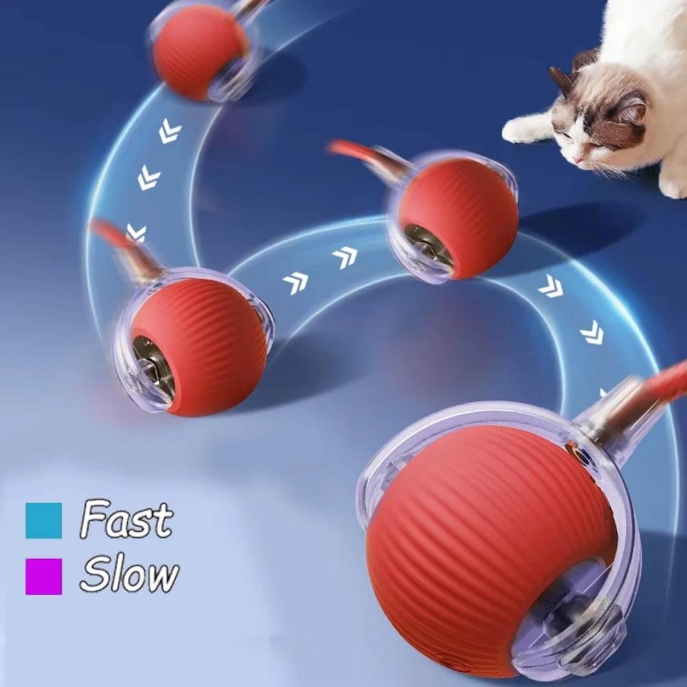 Automatic Rolling Ball For Kitten Rechargeable Cat Interactive Ball Toys Smart Pet Electric Toys Cat Ball Toy Pet Supplies Gifts