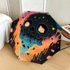 1pc Melting Skull with Stars and Flames Umbrella with Plastic Handle,Suitable for All Seasons Home Travel Outdoor UmbrellaDD396