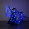 Solid Color LED Luminous Scarf 200x100cm Performance Props New Belly Dance Led Veils Carnival