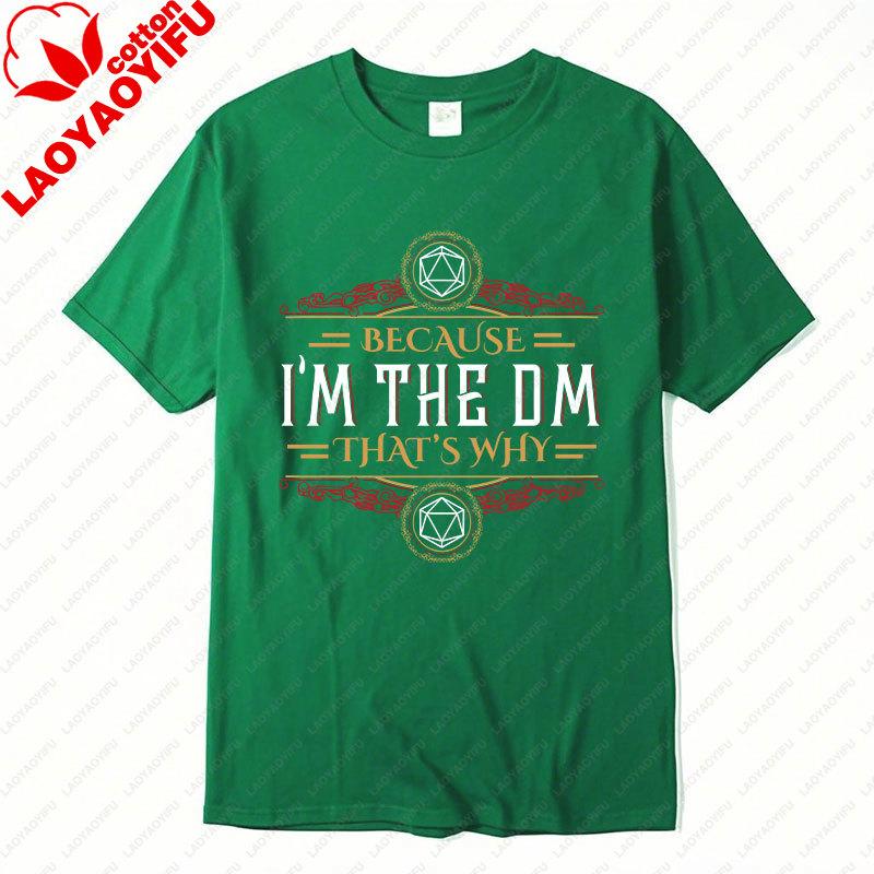 Dungeons and Dragons Lover Cotton TShirt DM Master RPG Tabletop Game D20 Dice Fantasy Warrior Tops Magic Playing Men Women Tees